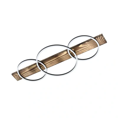 Abbildung von Eglo 99413 Deckenleuchte BOYAL aus Holz braun rustikal L:101 B:40 H:9,5cm 3000K