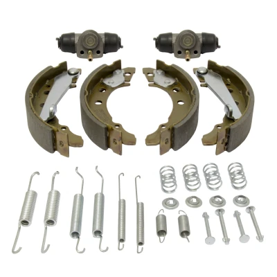 Abbildung von MAPCO 9736 Bremsensatz, Trommelbremse Hinterachse mit Radbremszylinder, Zubehör VOLKSWAGEN: GOLF 2, Lupo / 3L, Polo III Schrägheck