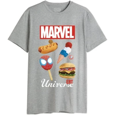 Abbildung von Marvel Herren Memarcots281 T Shirt, Grau meliert, L