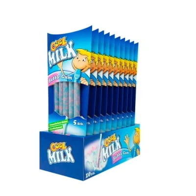 Abbildung von Cool Milk ÖKO kompostierbare Trinkhalme, Bubble Gum, 300 gramm, 50 Trinkhalme (10 x 5er Pack)