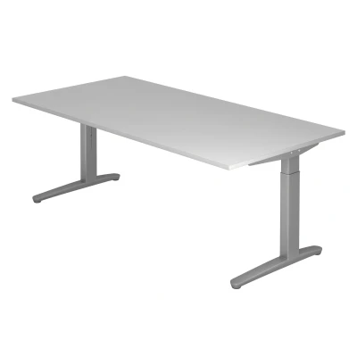 Abbildung von Hammerbacher Schreibtisch XB2E Grau/Silber