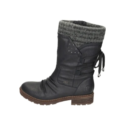 Abbildung von Rieker Snowboot/Winterstiefel, Damen, Größe: 40, schwarz anthrazit Schuhe