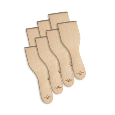 Abbildung von Küchenprofi Raclette Schaber Set , Holzspatel aus Buchenholz Holzschaber für 8 Personen Spachtel hinterlässt keine Kratzer Hitzebeständig 12,9 cm Spatel