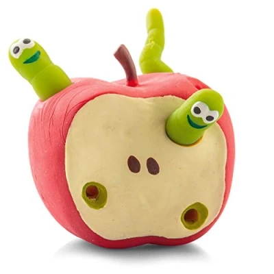 Abbildung von TOBAR Spielball Apfel mit Würmern Stressball