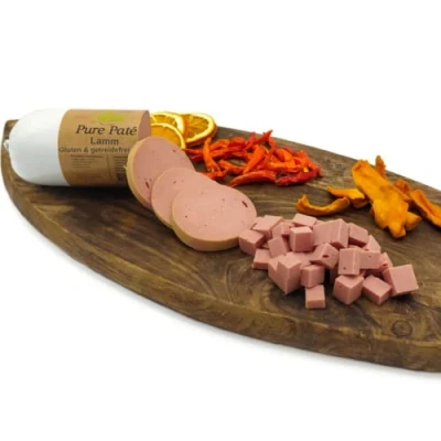 Abbildung von Paw Natural Hundewurst schnittfest 3x400g Lamm Wurst Gluten &amp; getreidefrei aus frischem Fleisch gesunder Tiere (Lamm, 3x400gr)