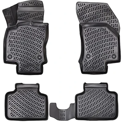 Abbildung von Design 3D Gummimatten Set für FIAT DOBLO II ab 2010 Extra hoher 5cm Rand