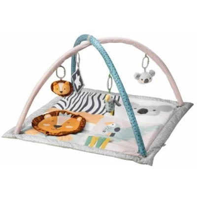 Abbildung von Nuby Animal Adventures interaktive Spielmatte Babygym Mit weich, gefütterten Seiten interaktiven Figuren für Babys und Kleinkinder Mehrfarbig 0+ Monate