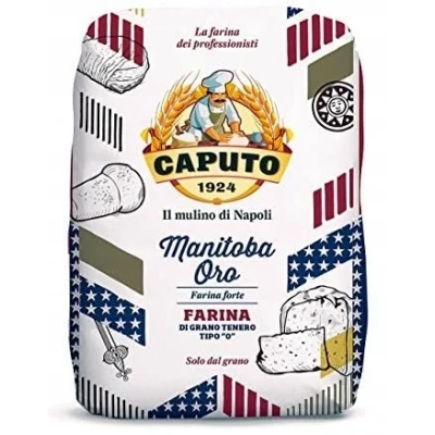 Abbildung von 3x Farina Molino Caputo Manitoba oro Pizza Napoli Pizzamehl Mehl 5kg + Italian gourmet polpa 400g