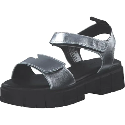 Abbildung von Tamaris Plateausandalette silvercoloured, Damen, Größe: 37, Silver/coloured Schuhe