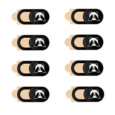 Abbildung von JeoPoom Webcam Abdeckung[8 Pack], Cover Slider, Kamera Abdeckung, Camera Ultra Thin für Laptop, Smartphone, Tablet, Handy, etc(Schwarz)