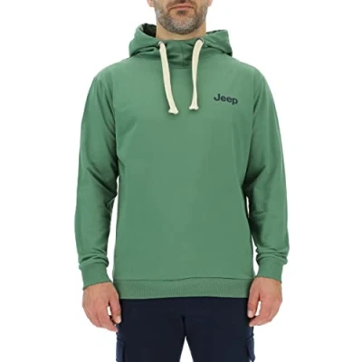 Abbildung von JEEP O102719 E949 J Herren Kapuzensweatshirt Outsider Kartendruck auf der Rückseite J23S Vineyard Green/Night L