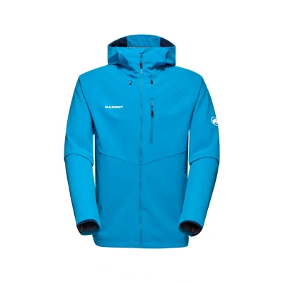 Abbildung von Mammut Ultimate Comfort SO Hooded Softshelljacke, Herren, Größe: Small, Glacier blue