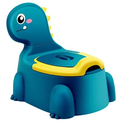 Abbildung von Töpfchen für Kinder Kindertoilette Baby Toilette Kindertopf Dinosaurier Themen Potty Klo Babytopf Kind Topf WC Toepfchen Kleinkinder Training Tragbares Ab 1 6 Jahr Jungen Mädchen Kindertöpfchen Blau
