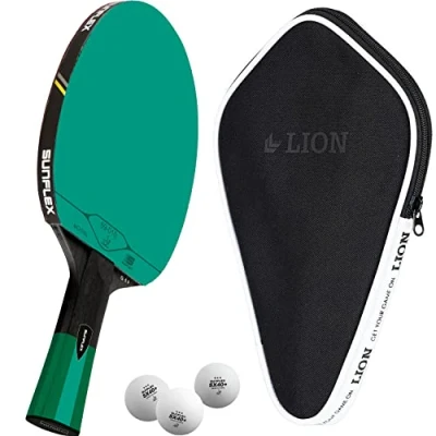 Abbildung von Sunflex G50 Tischtennisschläger + Hülle Cover 3*** ITTF SX40+ TT Bälle