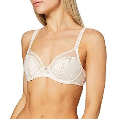 Abbildung von Chantelle CHIC ESSENTIAL, Sehr Bedeckender Bügel BH, Unnsichtbare Unterwäsche für Damen, Rose Perle, 65G