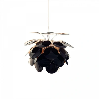Abbildung von MARSET Discocó Pendellampe Ø 53 cm schwarz/gold