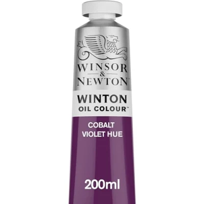 Abbildung von Winsor &amp; Newton 1437194 Winton, feine hochwertige Ölfarbe 200ml Tube mit gleichmäßiger Konsistenz, Lichtbeständig, hohe Deckkraft, Reich an Farbpigmenten Kobalt Violett Farbton