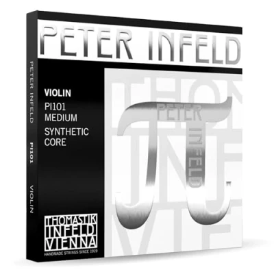 Abbildung von Thomastik 634526 Saiten für Violine Synthetic Core Peter Infeld, Satz 4/4 E Zinn