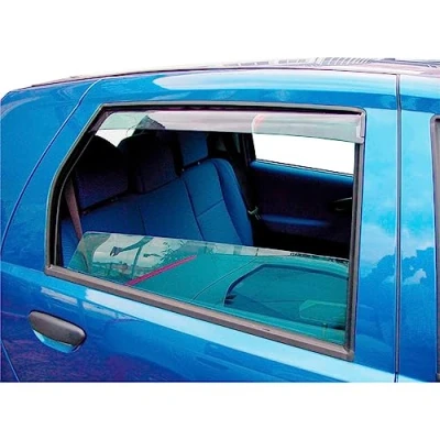 Abbildung von Hintere Windabweiser (1 Set) für die Fahrer und Beifahrerseite CLS004M2075D passend Peugeot 5008 SUV, TYP M, 5 Door, 2017 Dunkles Material