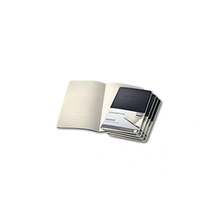 Abbildung von SIGEL CO865 Notizheft schwarz, ca. A6, 64 Seiten liniert, aus nachhaltigem Papier, Conceptum 5er Pack