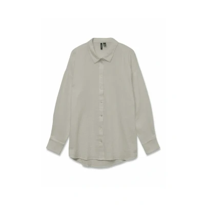Abbildung von Vero Moda Hemdbluse, Damen, Größe: XS, Silver lining