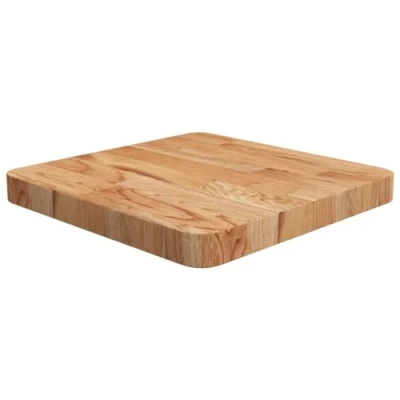 Abbildung von vidaXL Tischplatte Quadratisch Massivholzplatte Eichenplatte Holzplatte Platte Ersatztischplatte Hellbraun 40x40x4cm Behandelte Eiche