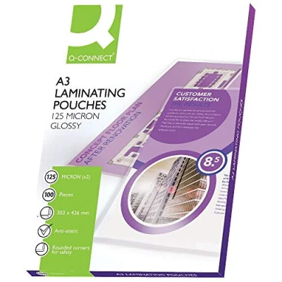 Abbildung von Q Connect KF04128 Heißlaminier Folientasche, A3