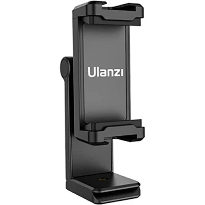 Abbildung von Ulanzi ST 22 360º drehbarer und kippbarer Telefonhalter für Stativ mit 2 Cold Shoe mounts