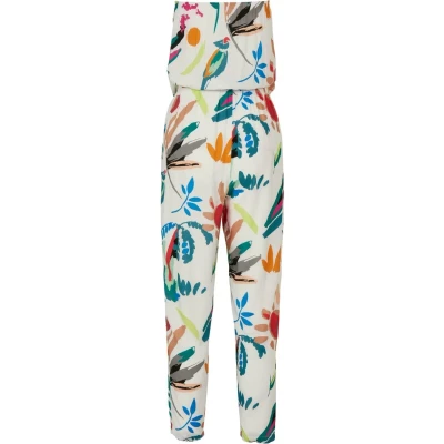 Abbildung von Urban Classics Bandeau Jumpsuit, Damen, Größe: XS, Whitesandfruity