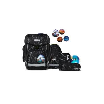 Abbildung von Ergobag Set Schulranzen für Kinder, Größe: One Size, Schwarz