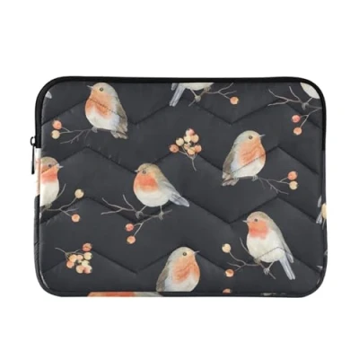 Abbildung von Laptop Hülle Tasche Robin Bird Muster Laptoptasche Notebook Laptophülle Computer Tragetasche für 13 14 Zoll