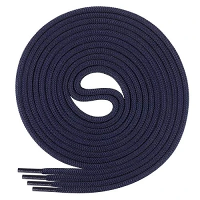 Abbildung von Di Ficchiano Schnürsenkel rund, Rundsenkel für Business und Lederschuhe, reißfester Allroundsenkel, ø 3mm Farbe dunkelblau Länge 110cm