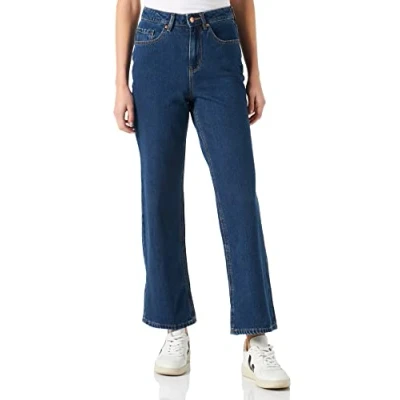 Abbildung von VERO MODA Damen VMKITHY HR Loose Straight LI391 NOOS Jeanshose, Dark Blue Denim, 32/34