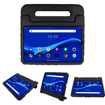 Abbildung von Schutzhülle mit Handgriff kindersicher Schwarz für das Lenovo Tab M10 Plus / FHD