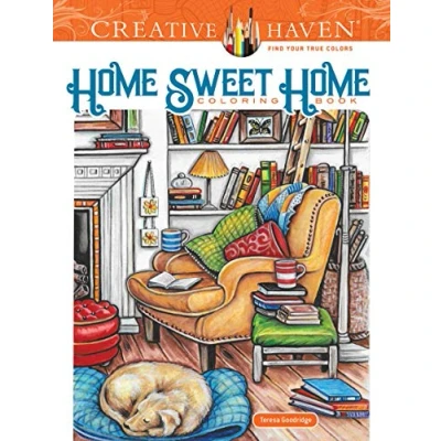 Abbildung von Creative Haven Home Sweet Coloring Book
