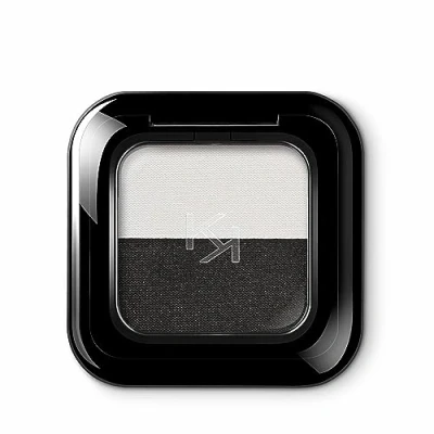 Abbildung von KIKO Milano Bright DUO Eyeshadow Lidschatten, Damen, Größe: 1.8 g, 22 pearly white/satin graphite