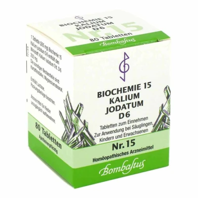 Abbildung von Biochemie 15 Kalium jodatum D 6 Tablette 80 St