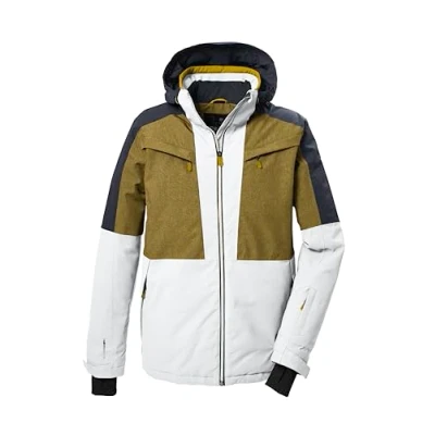 Abbildung von killtec Herren Skijacke/Funktionsjacke mit abzippbarer Kapuze und Schneefang KSW 407 MN SKI JCKT, cloud grey, L, 41959 000