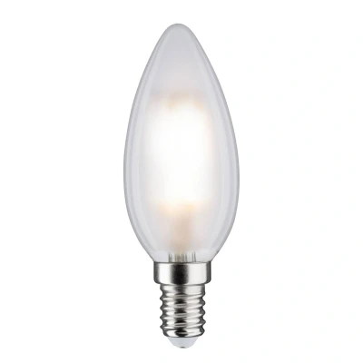 Abbildung von Paulmann 28727 LED Lampe Kerze 5W dimmbar Leuchtmittel Matt, Weiß Beleuchtung Kunststoff Licht 4000K E14