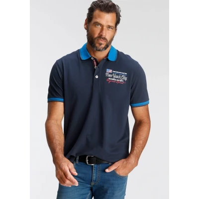 Abbildung von Mans World Poloshirt, mit kleinem Brustprint