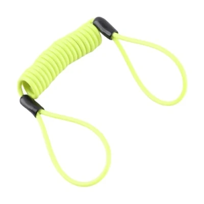 Abbildung von Keenso 1.2m Motorrad Gelb Disc Sperre Alarm Lock Sicherheit Frühling Reminder Kabel für Roller Bike Bremsscheibe Diebstahlschutz am Lenker