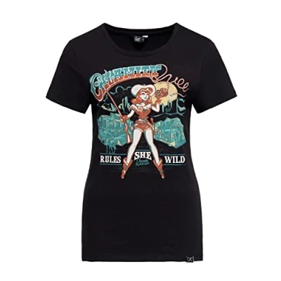 Abbildung von QueenKerosin Print Shirt Calamity Queen (1 tlg) mit plakativem vintage Front im Cowgirl Design