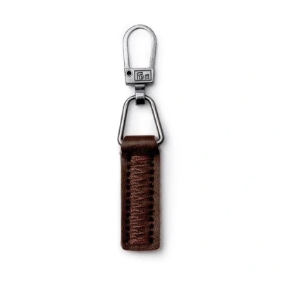 Abbildung von Prym 482378 1 Fashion Zipper Puller Leder Kunstleder braun, Leather, Metallic, Einheitsgröße