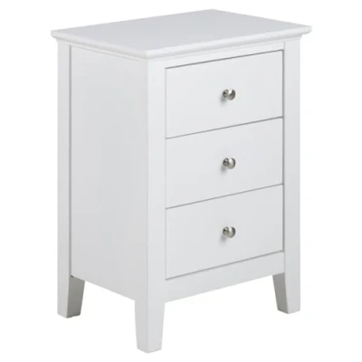Abbildung von AC Design Flower Nachttisch, weiss, MDF, B: 45 x H: 62,8 T: 34 cm, 1 Stück
