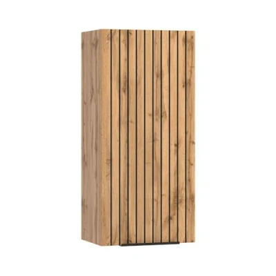 Abbildung von Lomadox Badezimmer Hängeschrank, Eiche mit gestreifter Front, 30cm breit