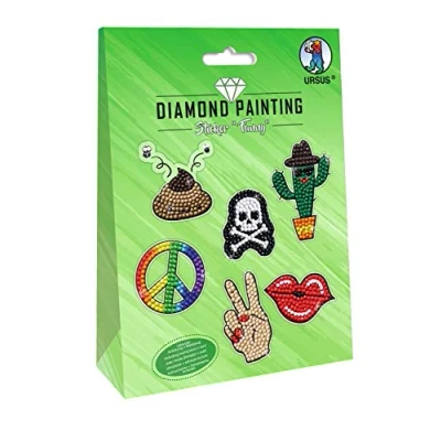 Abbildung von 5 x Ludwig Bähr Diamond Painting Sticker &#039;Funny&#039;