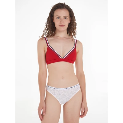 Abbildung von Tommy Hilfiger Global Stripe Striangle Bikinitop, Damen, Größe: Medium, Primary red