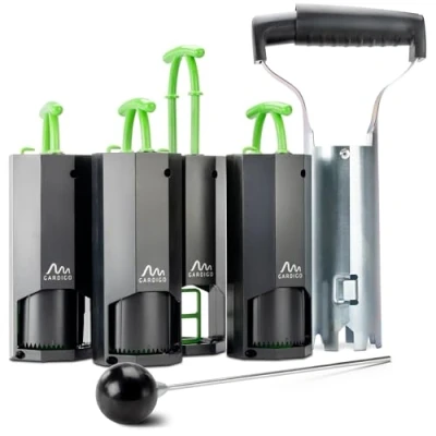 Abbildung von GARDIGO® Wühlmausfalle Komplettpaket 4er Set Wühlmausfallen mit Lochstanze und Lochfinder Wühlmaus vertreiben durch Wiederverwendbare Fallen für den Garten Wühlmausschreck