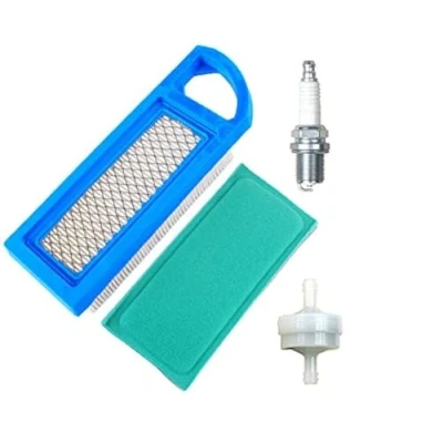 Abbildung von OxoxO 698083 Air Filter and 697015 Pre with 394358 Fuel Spark Plug Compatible Briggs &amp; Stratton Lawnmower Engines