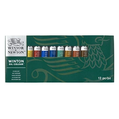 Abbildung von Winsor &amp; Newton 1490691 Winton Ölfarben Set, hohe Pigmentkonzentration, gute Deckkraft und Tönungsstärke, 8 in 21 ml Tuben
